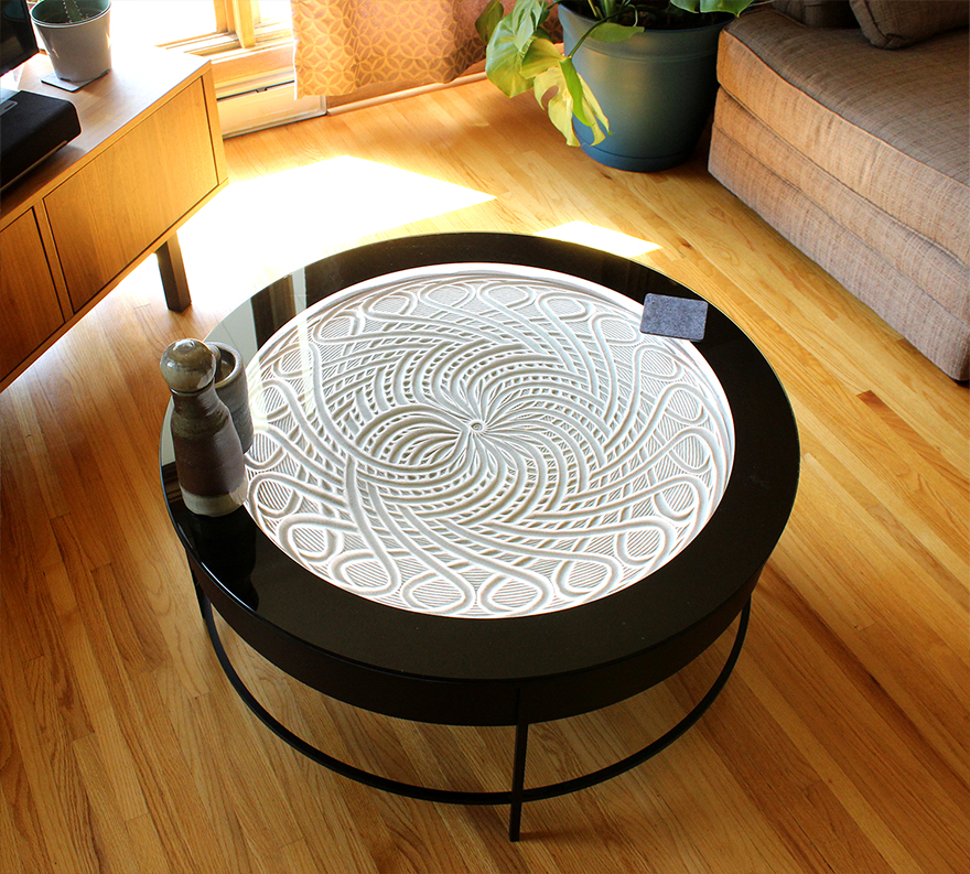Metal Kinetic Sand Coffee Table
