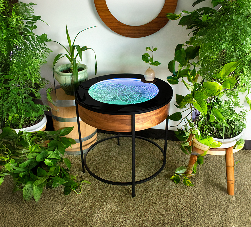 Metal Kinetic Sand Side Table