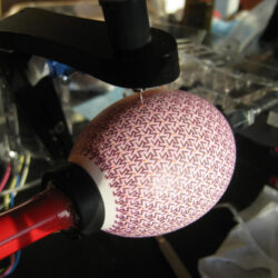 Kinetic Art Sculpture Egg Bot Fine Drawing By Bruce Shapiro