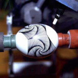 Kinetic Art Sculpture Egg Bot Fine Drawing By Bruce Shapiro