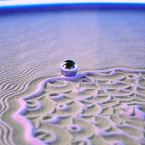 Sisyphus Sand Shot Kinetic Art Sand Field Steel Ball Design