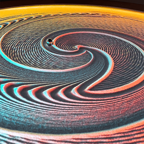 Sisyphus Sand Shot Kinetic Art Sand Field Steel Ball Design